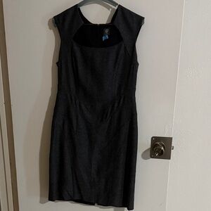 Vince Camuto Charcoal Sleeveless Midi Dress